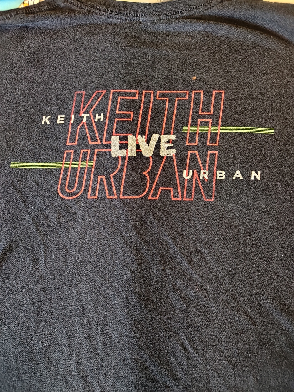 Keith Urban Live Band Country Music T-Shirt Guitar Smash Black Men's Large Tee - Picture 5 of 9
